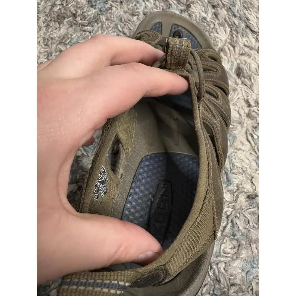 Keen Shoes Mens 10 Newport H2 Open Toe Daytone Sandals Leather Caged Toggle
